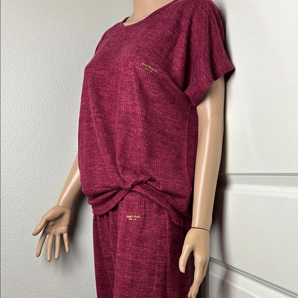 Isaac Mizrahi Casual Burgundy NWT  Lounge Set Burgundy Wine Color - Picture 3 of 16